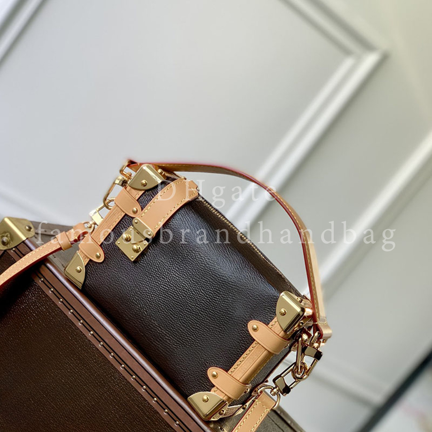 Exact Mirror Quality Mini Shoulder Bag Trunk Crossbody Bag Women's Handbag Designer Case With Gift Box LS02A1