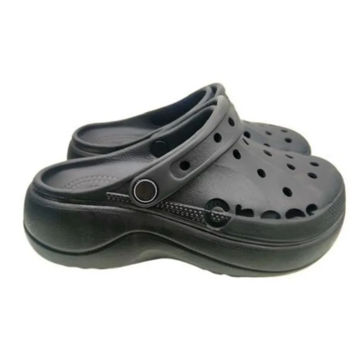 Free Shipping Cheap Designer thick Slides Fashion Sandals Famous Women high Platform Heels Claquette Slippers Pink Black Colourful Room House Shoes