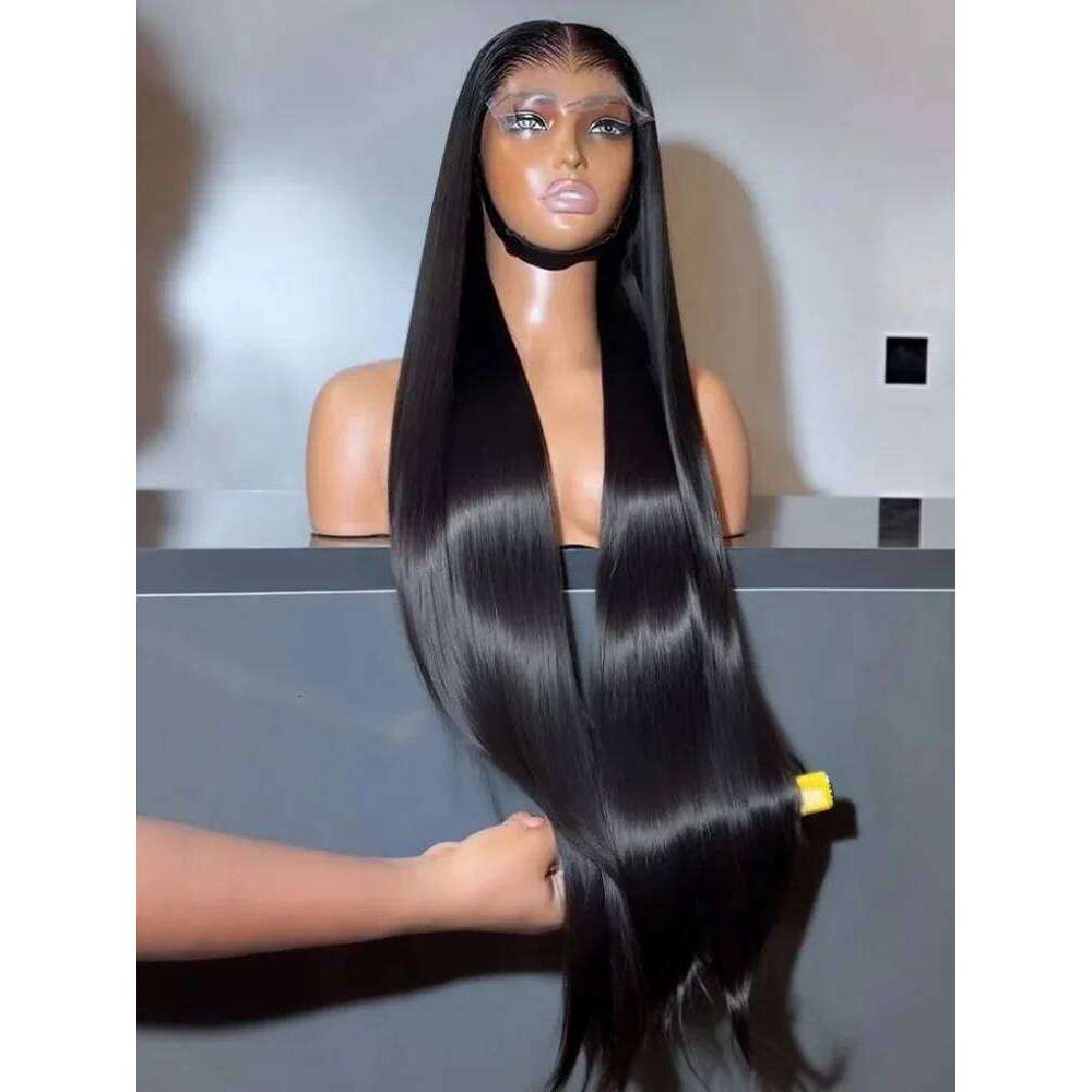 280 Density 36 40 Inch 13x6 Human Hair Wig 13x4 HD Transparent Bone Straight Lace Front Wigs