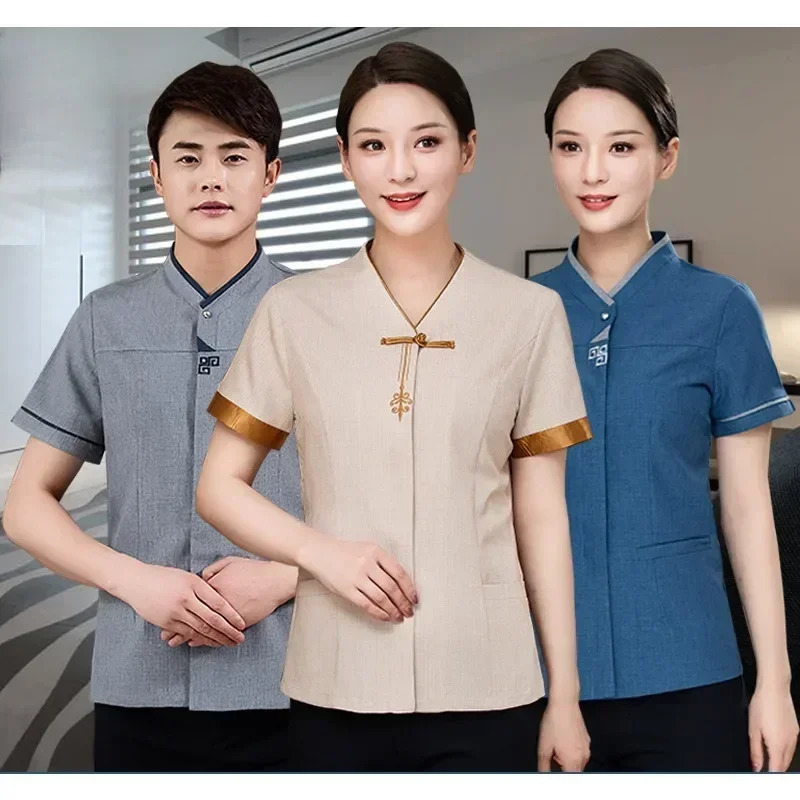 Long Sleeve Set Work Uniform Cleaning el Room Housekeeping Auntie Community Property Summer Cleaning 250611