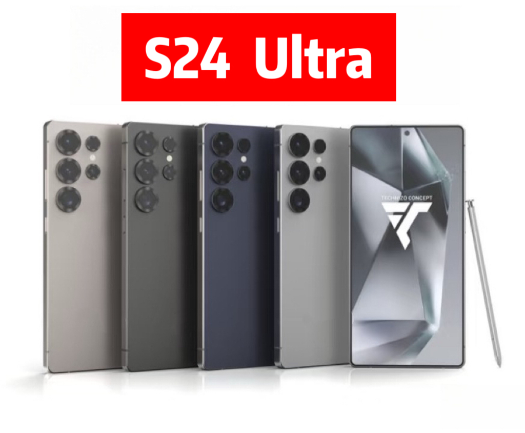S24ultra Smartphone 5G Android 14 Reconnaissance des empreintes digitales Reconnaissance faciale GPS Charge sans fil 7.3 grand écran