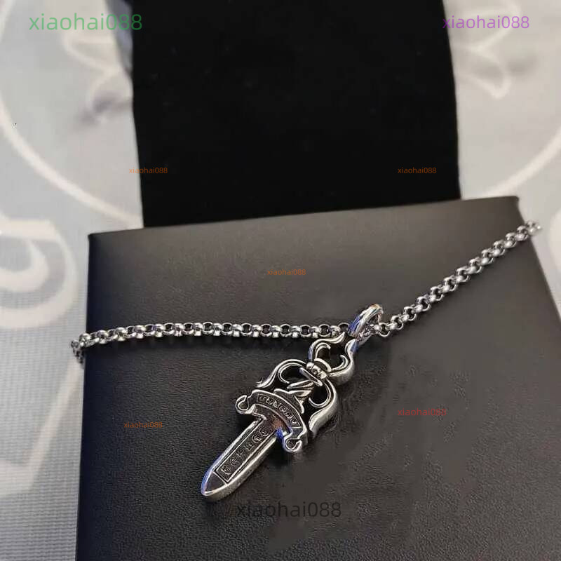 Cross Flower Jewelry Designer Pendant Ch Necklaces New Vintage Chain Couples Bullet Dias Chrome Necklace High Quality 890