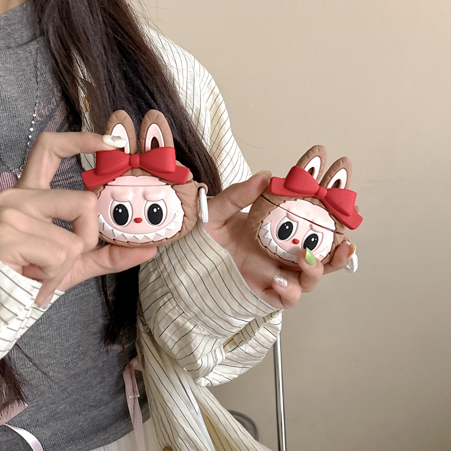 Cute Quirky Labubu Design for AirPods Pro - Compatible with Generations 2 & 3
