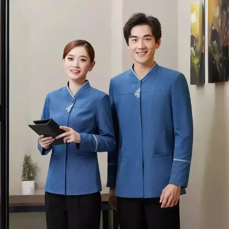 Long Sleeve Set Work Uniform Cleaning el Room Housekeeping Auntie Community Property Summer Cleaning 250611