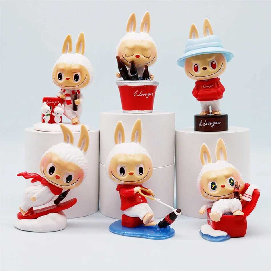 2025 Labubu Cola Series Blind Box Christmas Toys Model Desktop Cute Ornament Cute Anime Figure Gift Surprise Box ChildrenS Toys X250612