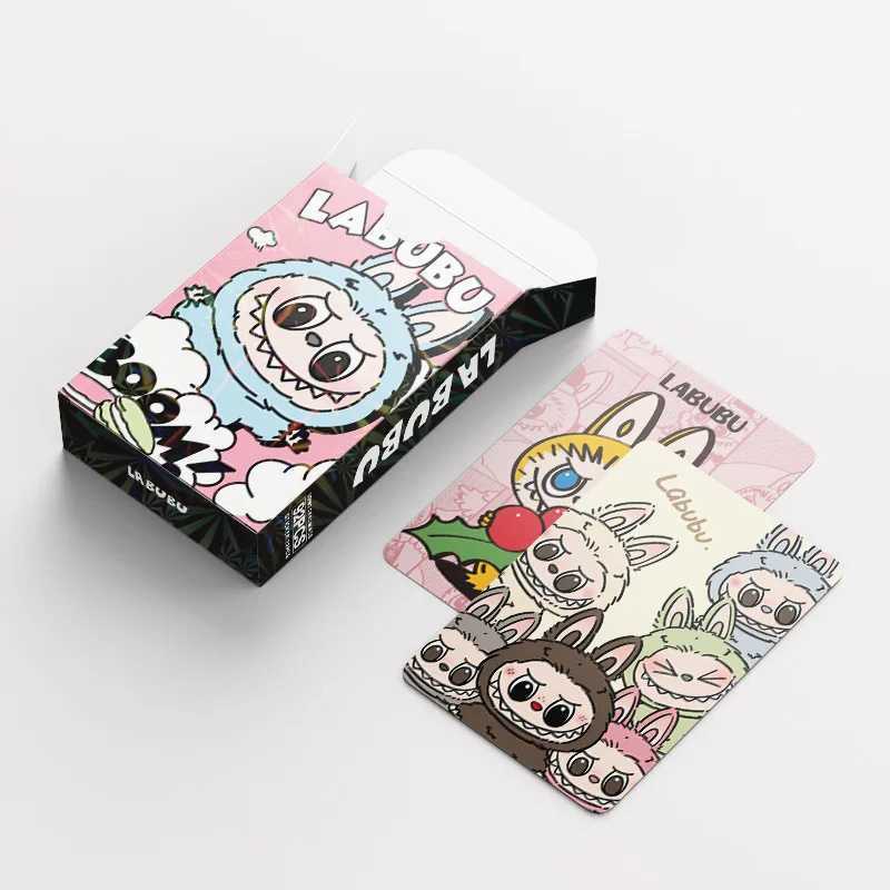 92pcs Labubu Collection Cards Photocard Anime Figures Print Photo Kaii Game Postcards Funny Fans Birthday GiftsXJ250612