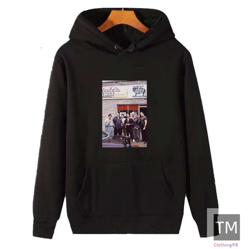The Sopranos Mafia New York Unisex graphic Hooded sweatshirts winter thick sweater essentials fleece hoodie Men clothing