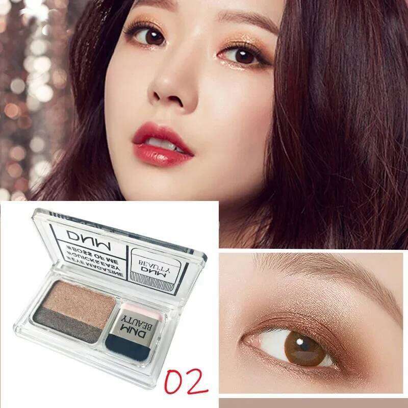 2 Colors Gradient Eye Shadow Stick Long Lasting Waterproof Matte Shimmer Eyeshadow Professional Women Cosmetics Makeup free shipping