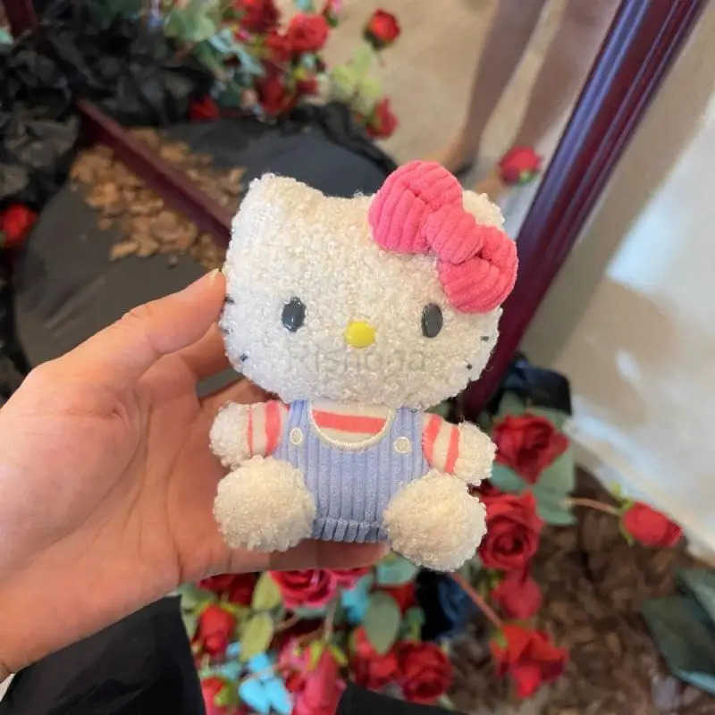 Sanrio Wholesale Hello Kitty Keychain Pendant Cartoon Kawaii Kitty Cat Plush Doll Women Bag Pendant Decorations Birthday Gift X250612