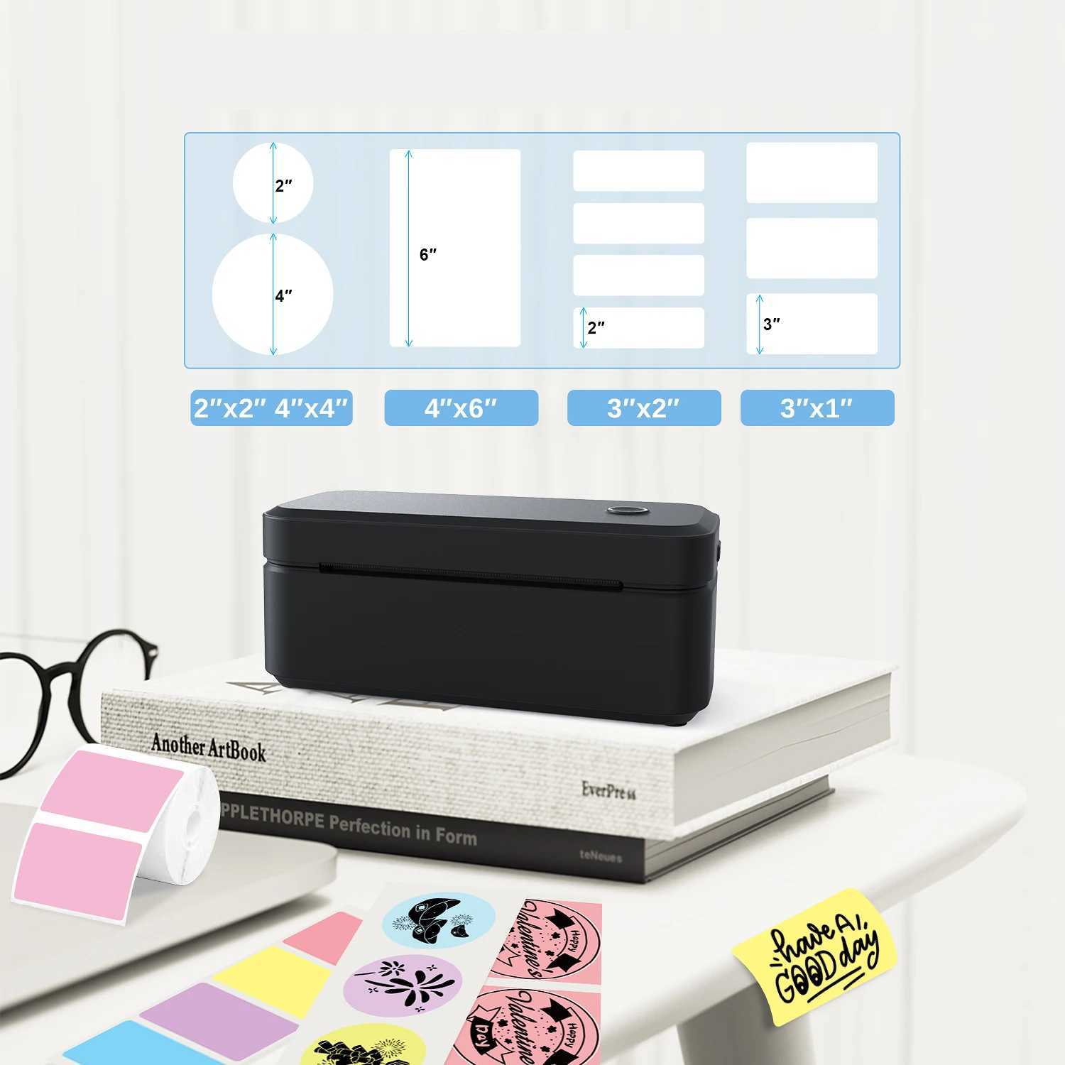 Marklife X4 Thermal Portable Printer For 4X6 Mailing Packages Printing Bluetooth Automatic Label Recognition R250612