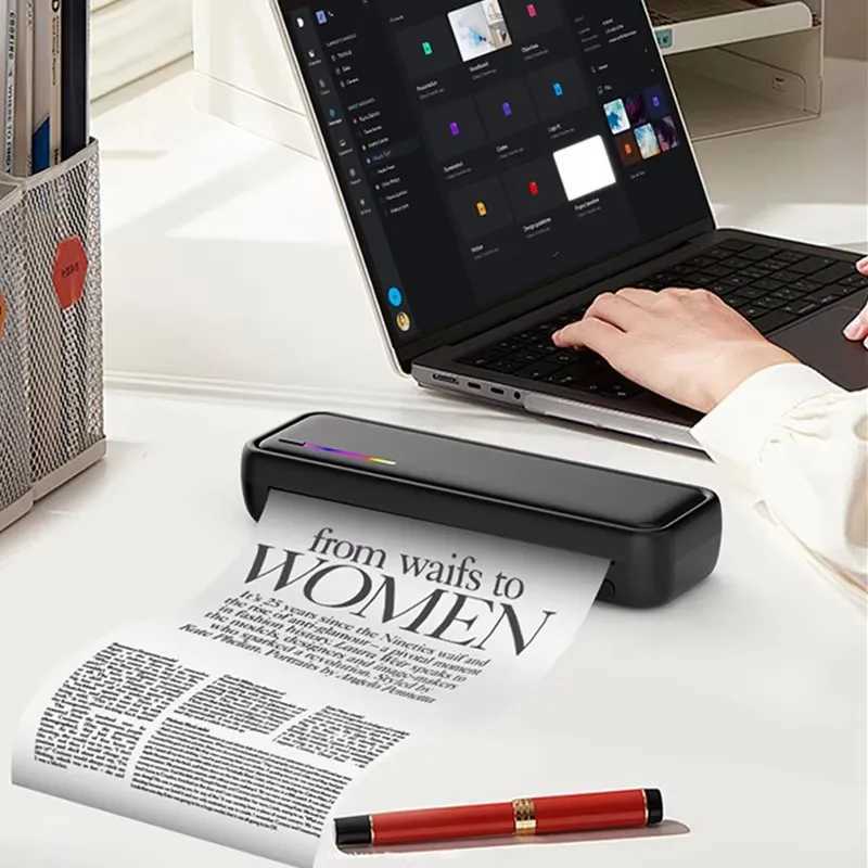 Mini Wireless Bluetooth Tattoo Stencil Printer Inkless Tattoo Transfer Thermal Copier Machine Compatible with Smartphone PC R250612