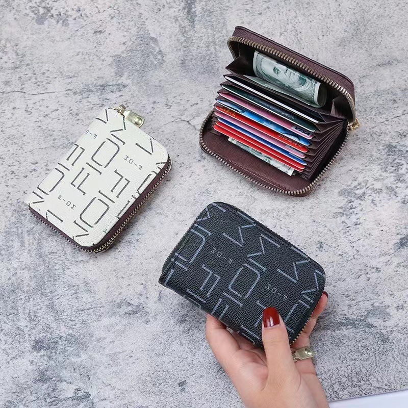 New Designer Wallet Unisex Wallet Men Uxury Wallet Travel Classic Leather Genuine Leather Mini Snap Red ID Window Coin Pocket Free delivery Coin Purse