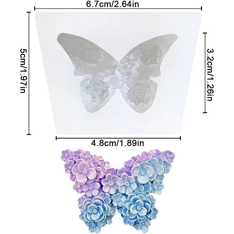 ddmynov Flower Butterfly Silicone Molds for Baking DIY Epoxy Resin Crafts Hanging ice maker Decoration Aromatherapy Mold Candle Making Supplies