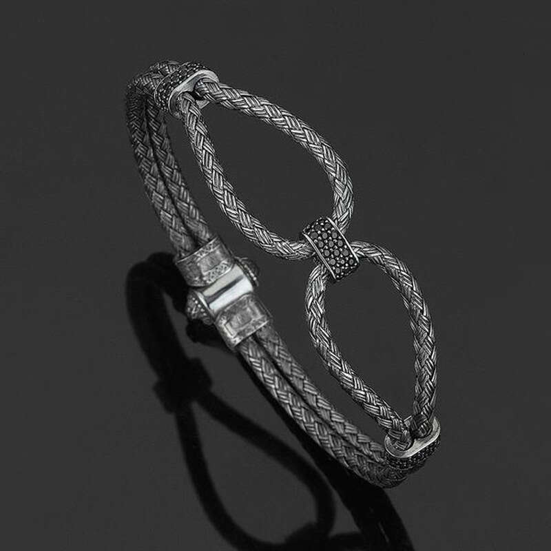 316L Stainless Steel Fashion New Women's Trendy Wire Rope Bracelet
