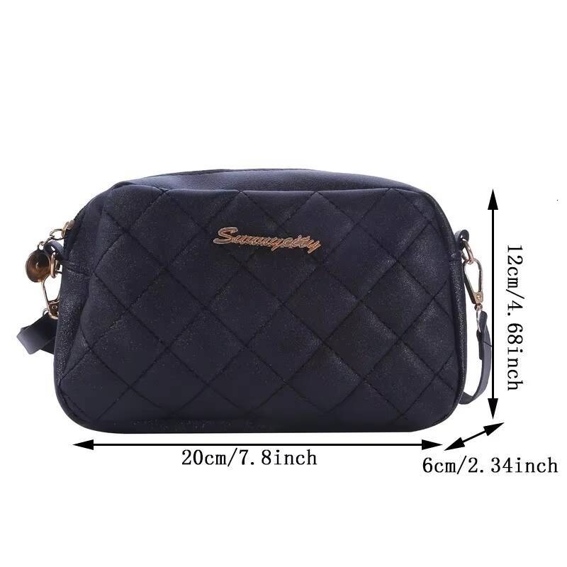 Small Messenger Bag For Women Trend Lingge Embroidery Camera Female Shoulder Bags Fashion Chain Ladies Crossbody Purse 2024 Bear