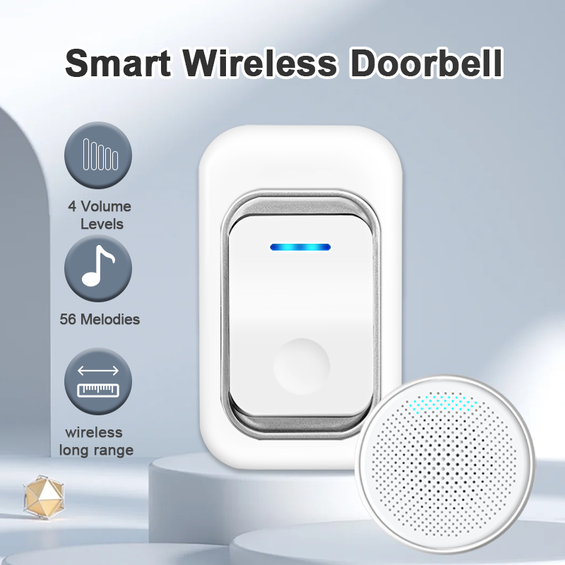 Durable Waterproof Wireless USB Doorbell with Long Range Connectivity for Easy Installation