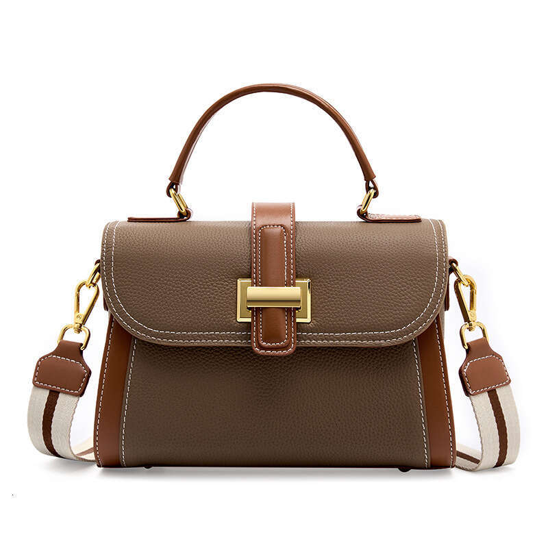 Top Layer Cowhide High-Quality Texture Fashion Handbag Crossbody Niche Light Luxury Shoulder Bag Versatile Genuine Leather Women