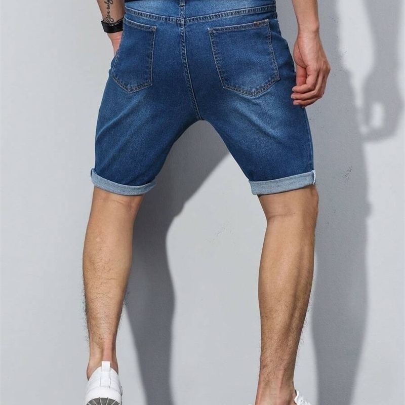1PC mens American street denim pants simple casual suitable for daily wear shorts y250611Z