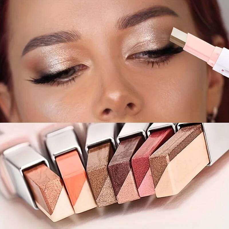 2 In 1 ly Highlighter Waterproof Long Lasting Glitter Eyeshadow Eyeliner Stick Eyes Makeup Cosmetics free shipping