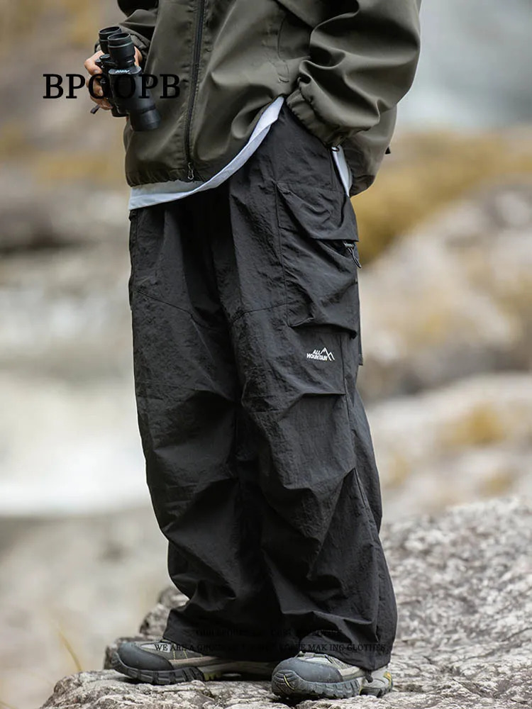Mens Hiking Pants Waterproof Windproof Spring Autumn Outdoor Sports Rain Trousers Trekking Camping Fishing Hunting Cargo Pants 250611