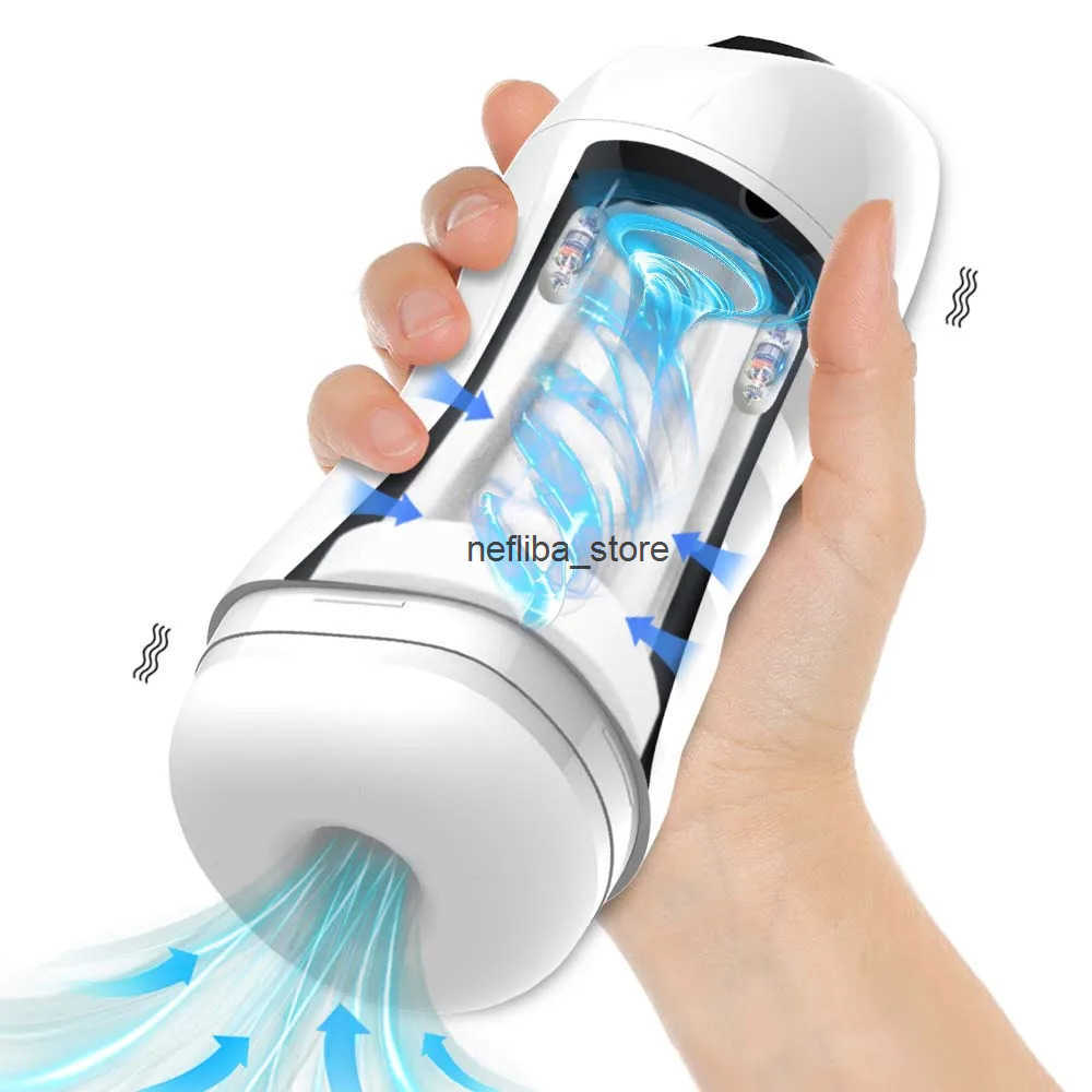 Automatic Male Sucking Mastubator Vibration Blowjob Machine Masturbation Cup Toys Goods for Men Masturbate Supplies Q250612