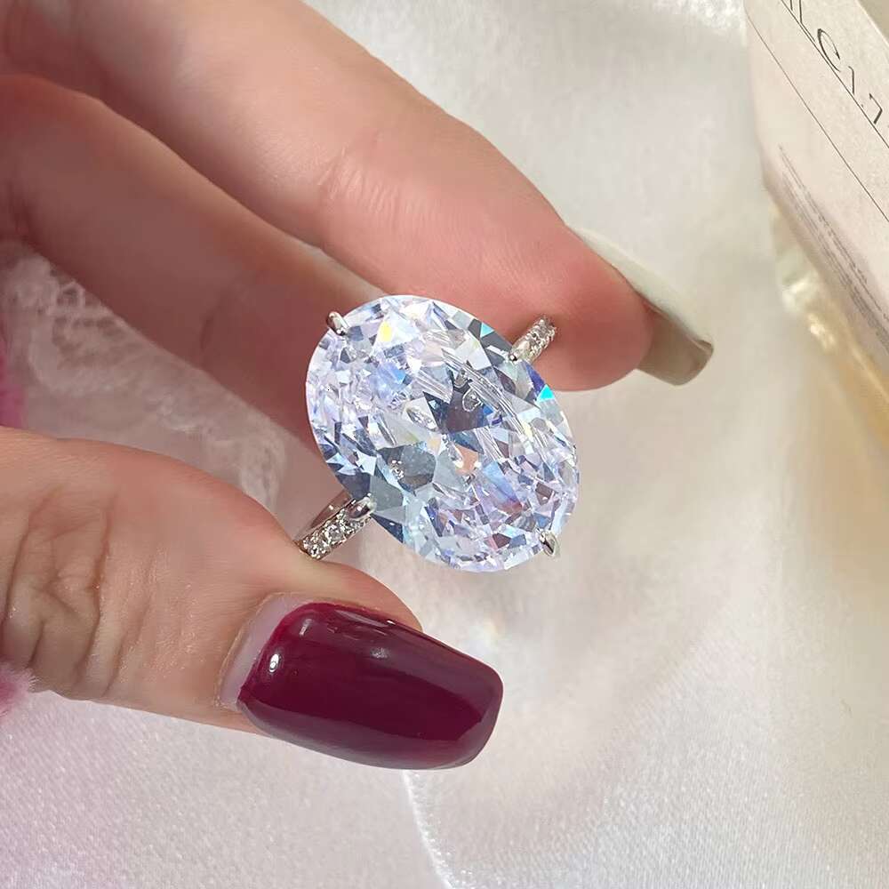 Custom Fine Jewelry 5A Cubic Zirconia Cz S925 Sterling Silver Ring 925 Engagement Wedding Rings Jewelry for Women