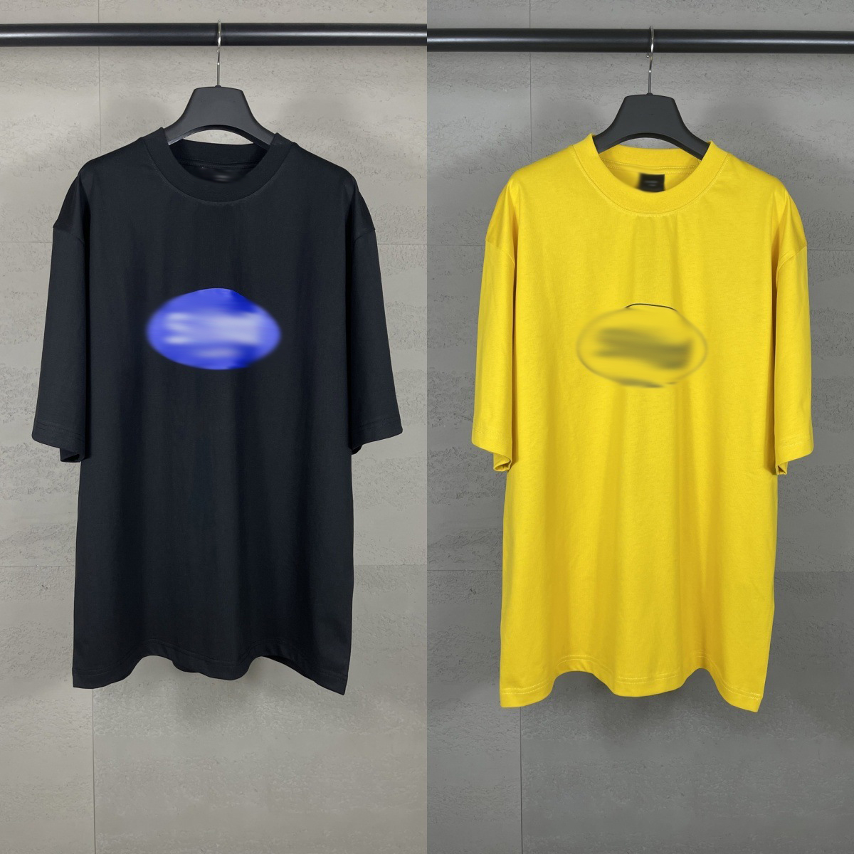 Mens Designer T Shirt classic wave oversize tee graffiti shirt loose casual short sleeve