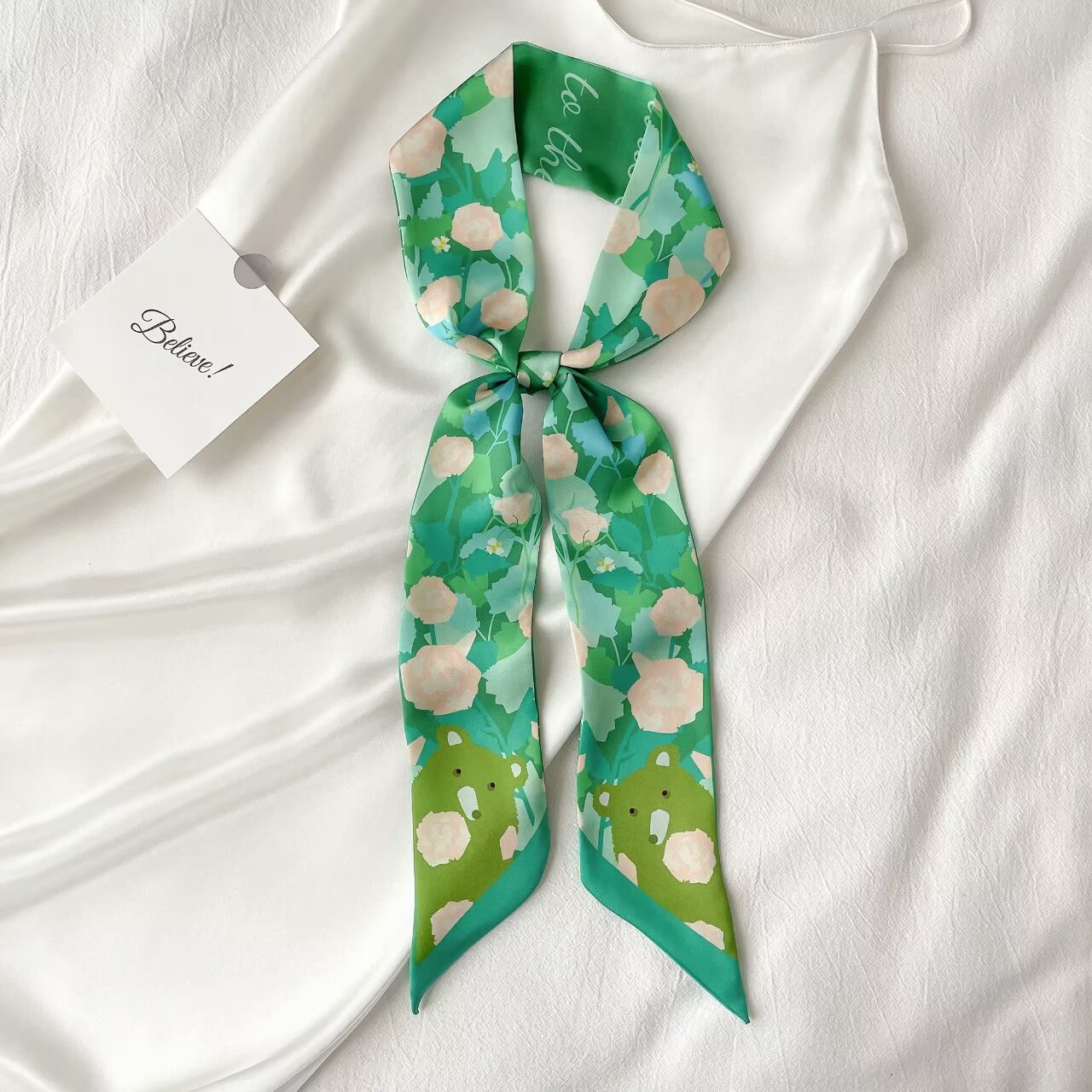 Women's Multi-Purpose 6x120CM Fairytale Inspired Floaty Ribbon Scarfs with Tie Decoration