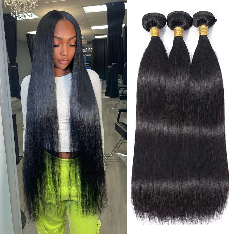 8inch Straight Hair Bundles Brazilian 18 20 22 Inch 100% Unprocessed Virgin Hair Straight Weave Bundles Human Hair Bone Straight 100% Remy Human HairE