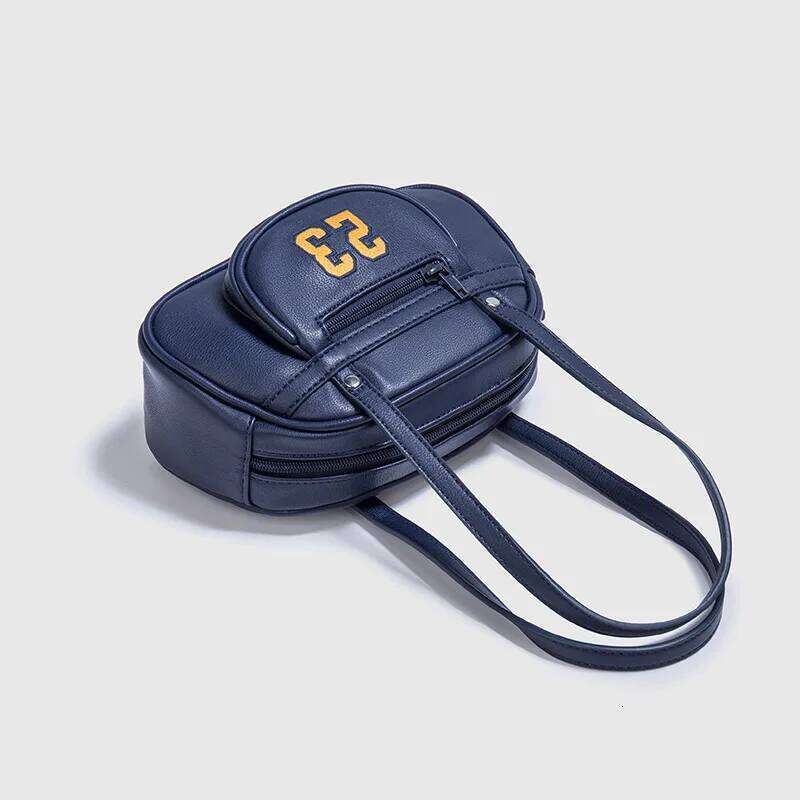 Women's Bags Designer New Casual Navy Blue 23 Pattern Bowling Handbag, Shoulder Women's Mini Bag, Bags For Women