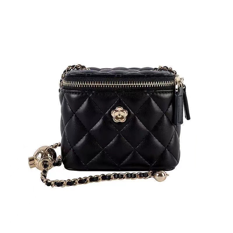 Luxury Designer Bag Camellia Quilted Chain Box Mini Bag - Fashion Shoulder Crossbody Purse for Women Free Shipping