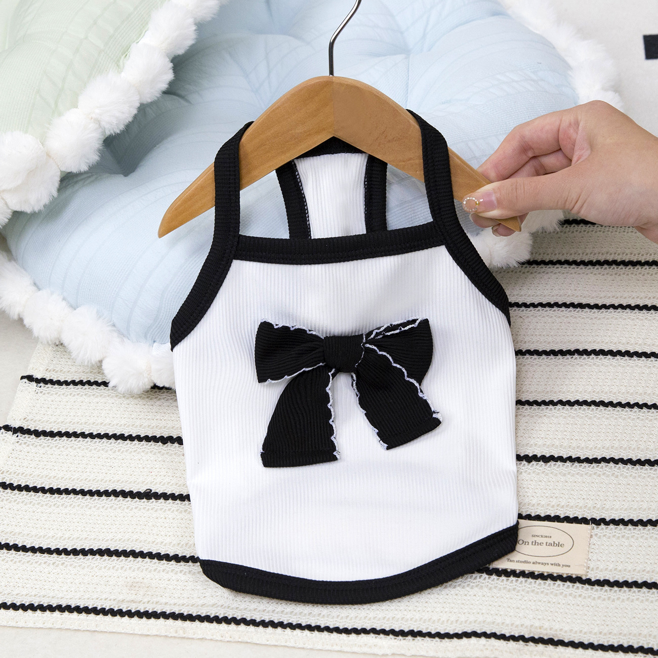 2025 new T Girl, Pet Clothes Fashion Princess Dog Shirt with Exquisite Bow Tie, Sleeveless Breathable Puppy Vest Summer for Small Medium Dog