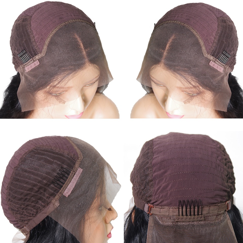 250 Density Invisible Strap 360 HD Full Lace Glueless Wig Deep Wave Frontal Wig Human Hair 30 Inch Water Wave Lace Front Wig Synthetic