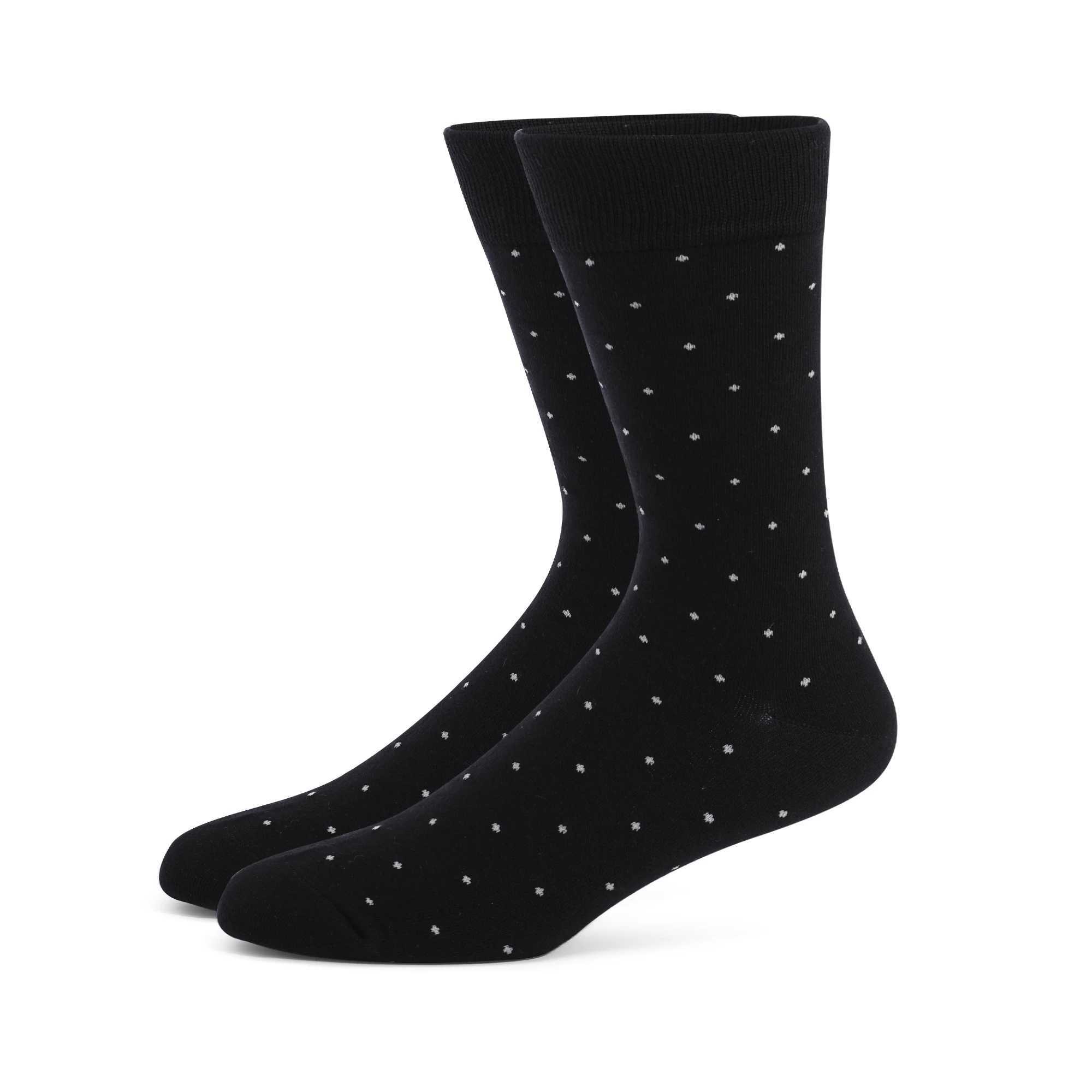 5-6 Pairs 2024 New Simple Large Size Men Dress Socks High Quality Black Gray Stripe Argyle Cotton Casual Socks Size EU41-48 T250612