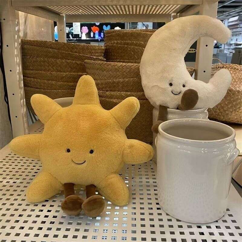 Ins New Sun Moon Plush Jellycat Stuffed Toys for Boys and Girls Sleeping Dolls Pillow Gifts