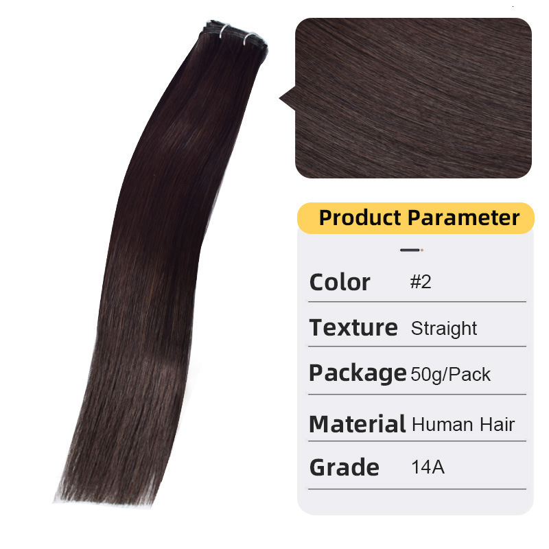 Hair Wefts Straight Human Weaves Brazilian Remy Bundles Sew In Weft s Blonde 50g 12"24" Natural 230214