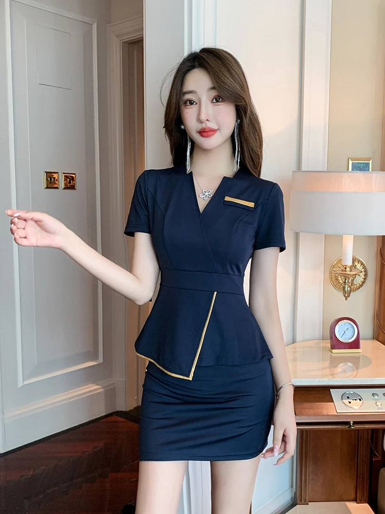 foot bath technician work clothes for women beauty salon health club therapy spa massage el suit 250611