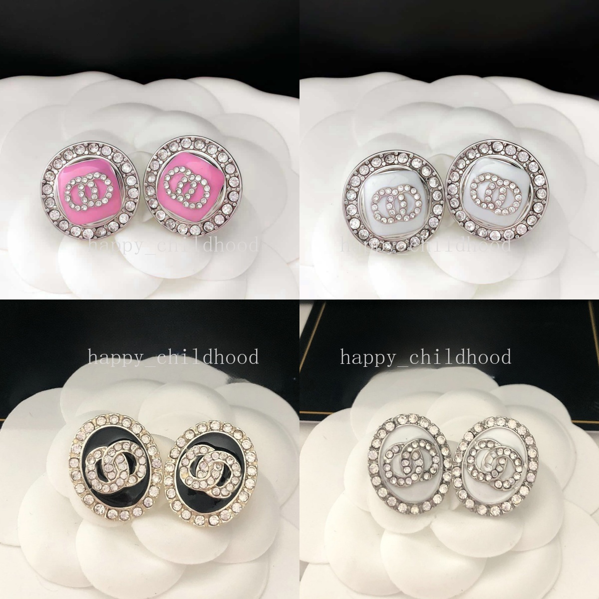 Brand Designer Letter Stud Fashion Love Women party wedding gift Jewelry Earrings