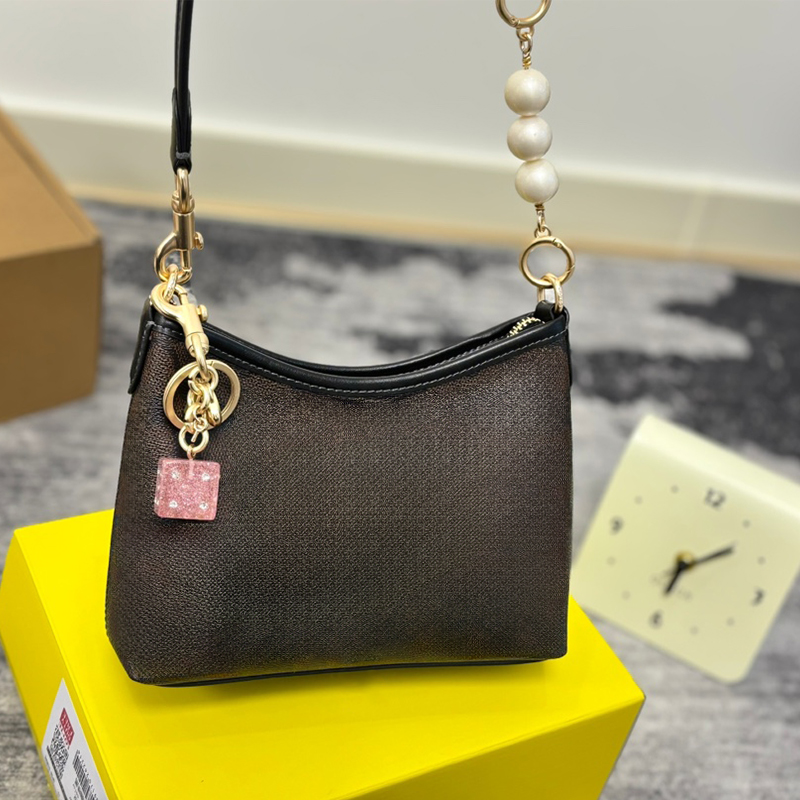 Designer Womens Totes Party Mini cowhide 7.87 inches Wandering Underarm with box Mobile bag zero wallet Free shipping