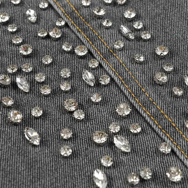 European and American Hot Drilling Washed Jean Mens Black Straight Leg Pants Denim Loose High Street Fashion Jeans Trousers W250612