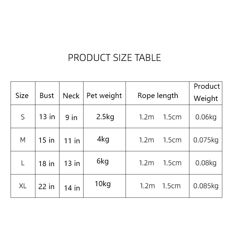 Dog Harness Medium Large Sized Dog Collar Harnesses And Leashes Set Cat And Dog Collars Pet Chest Strap Adjustable Soft Padded With Traction Rope Vest