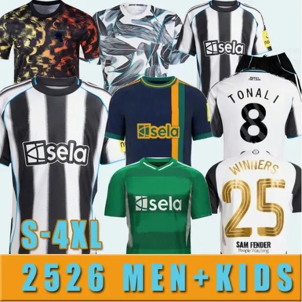 S-4XL 25 26 TONALI BRUNO G. NewCaslte Soccer Jerseys ISAK WILSON JOETON TRIPPIER GORDON BURN NUFC 2025 2026 home away Football Shirt MURPHY Men Kids kit