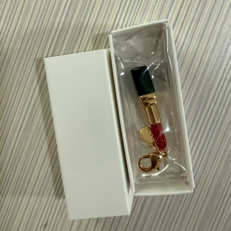 2025 Spring new limited edition lipstick designer keychain key chain rings for women girls lovely cute luxury lipsticks design keychains bag charm accessories