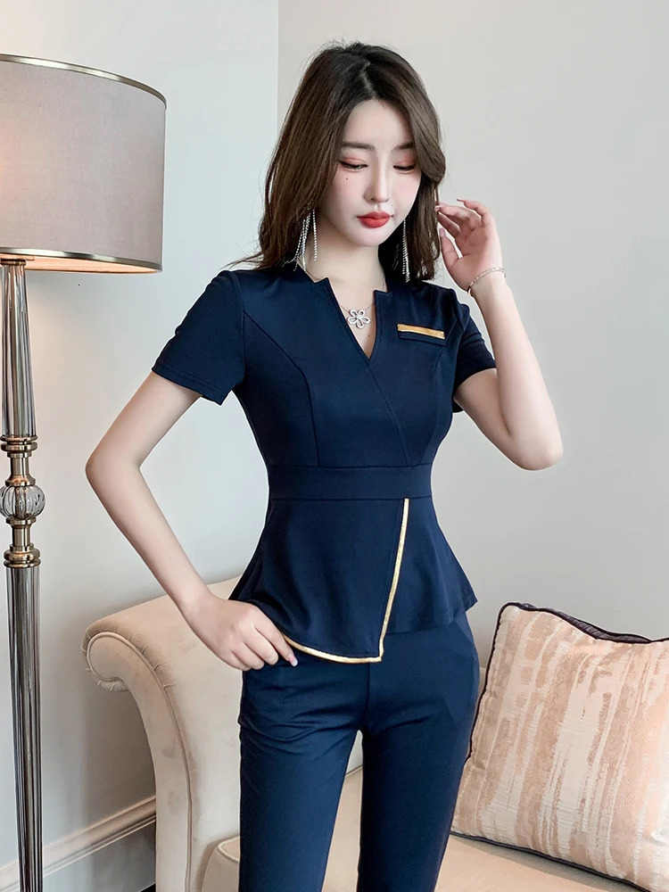 foot bath technician work clothes for women beauty salon health club therapy spa massage el suit 250611