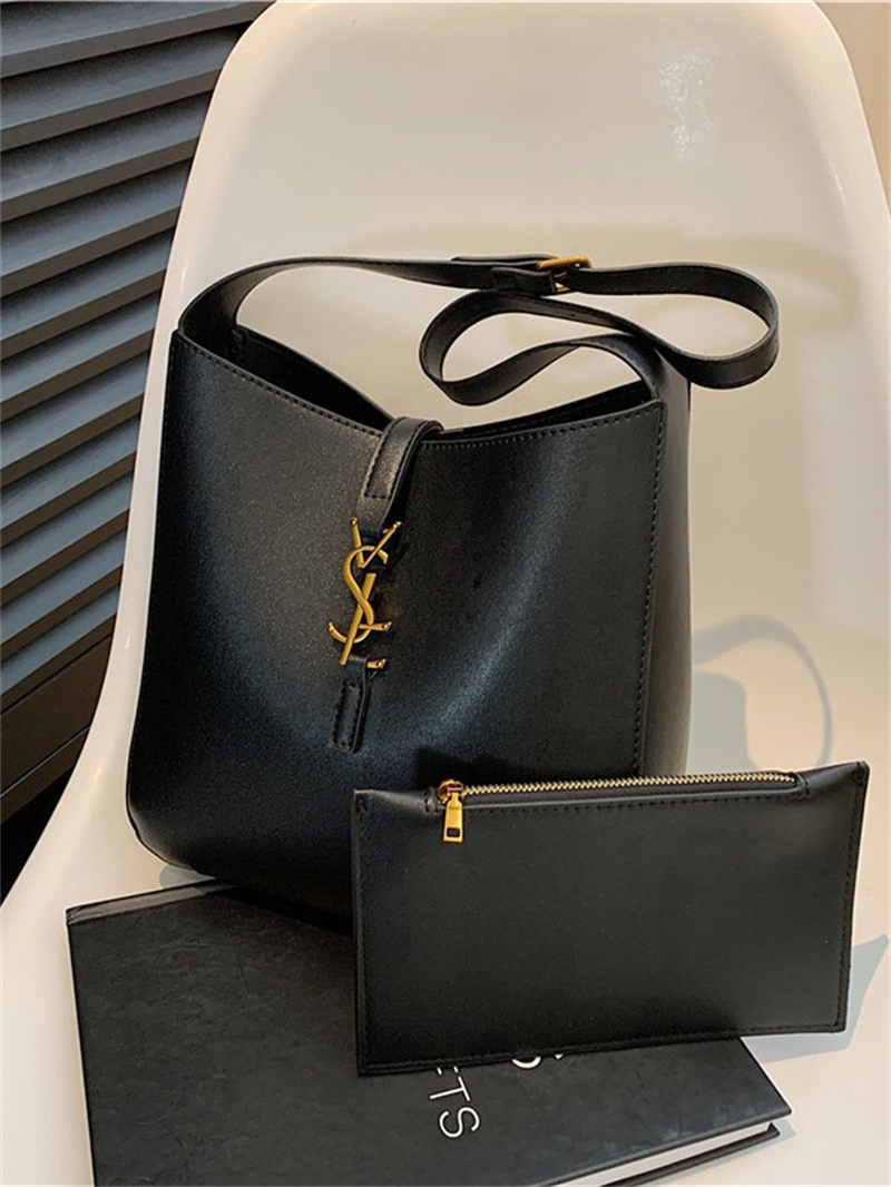 hot free shipping designer Cross Body bag for woman fashion bucket Plain Casual handbag Distressed shoulder bag white black khaki