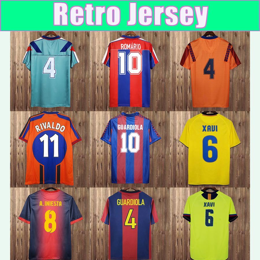 1982 2018 RIVALDO GUARDIOLA Mens Retro Soccer Jersey F.COUTO NADAL STOICHKOV ROMARIO GUARDIOLA STOICHKOV Football Shirts Vintage Adult Uniforms