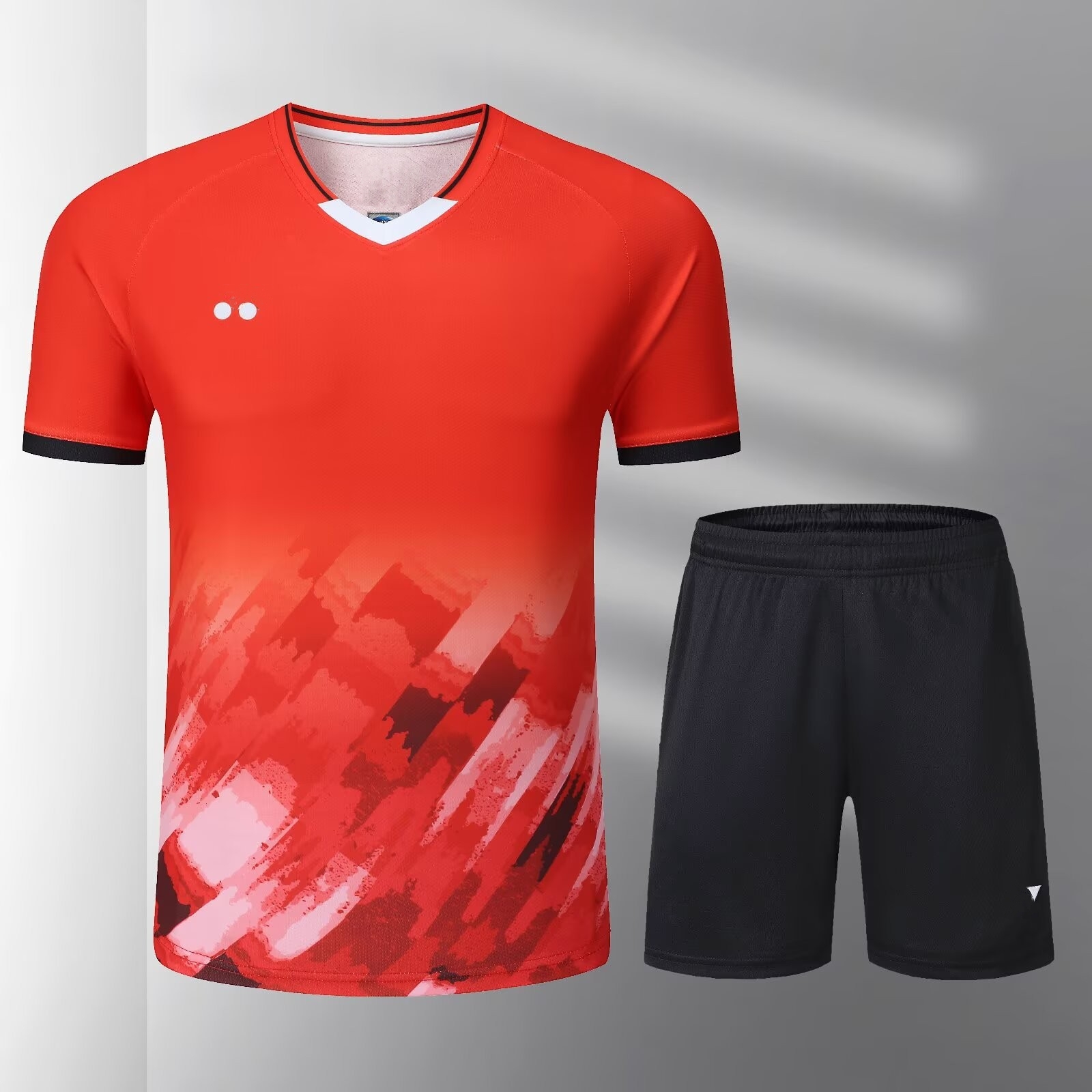 Summer Quick Drying Badminton Suit Set Men's Breathable Competition Suit Team Suit Training Suit Sports Set