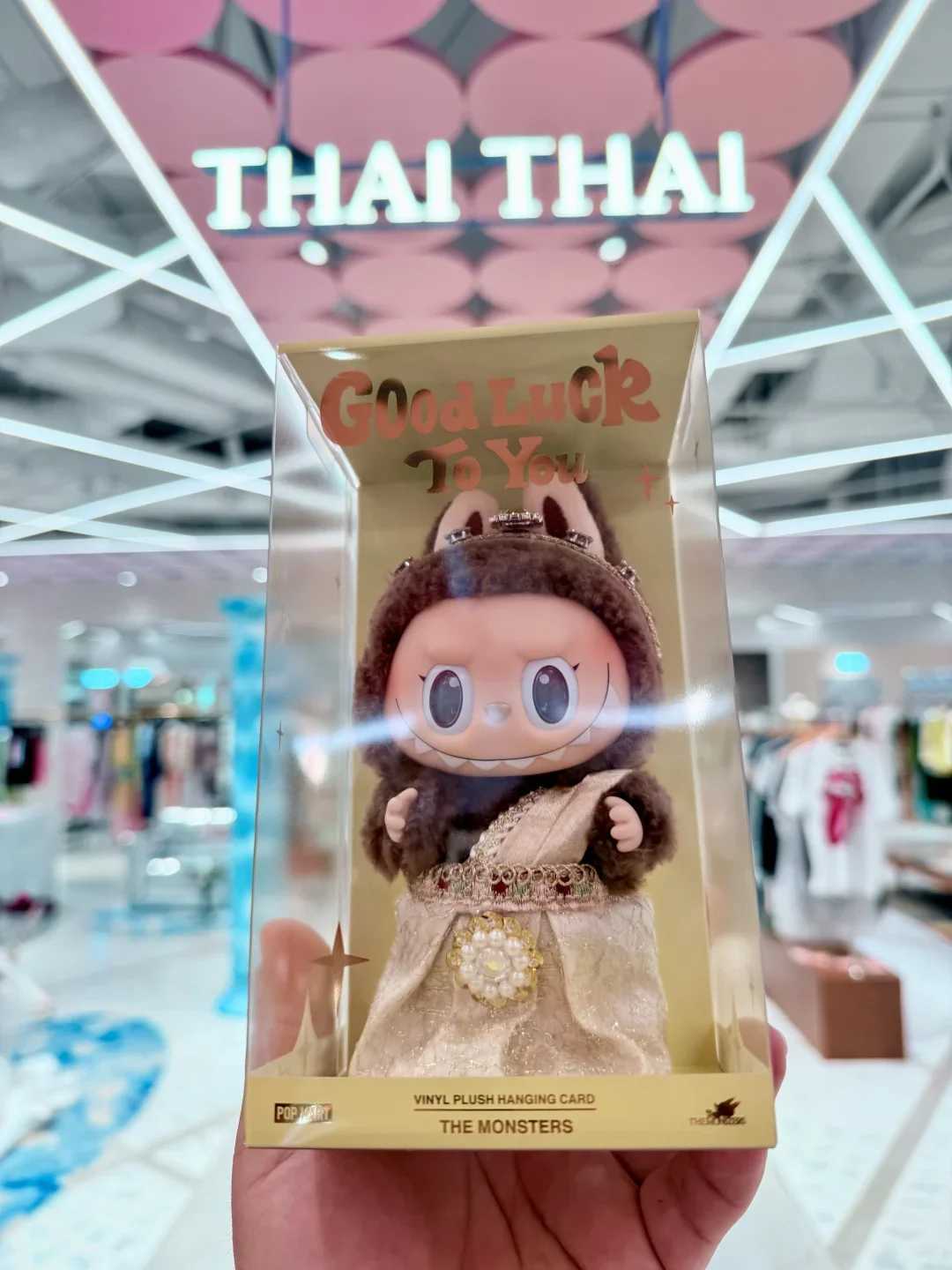 LABUBU Original Blind Box Thailand Exclusive Plush Vinyl Doll Labubu Trendy Keychain Anime Figure Toy X250612