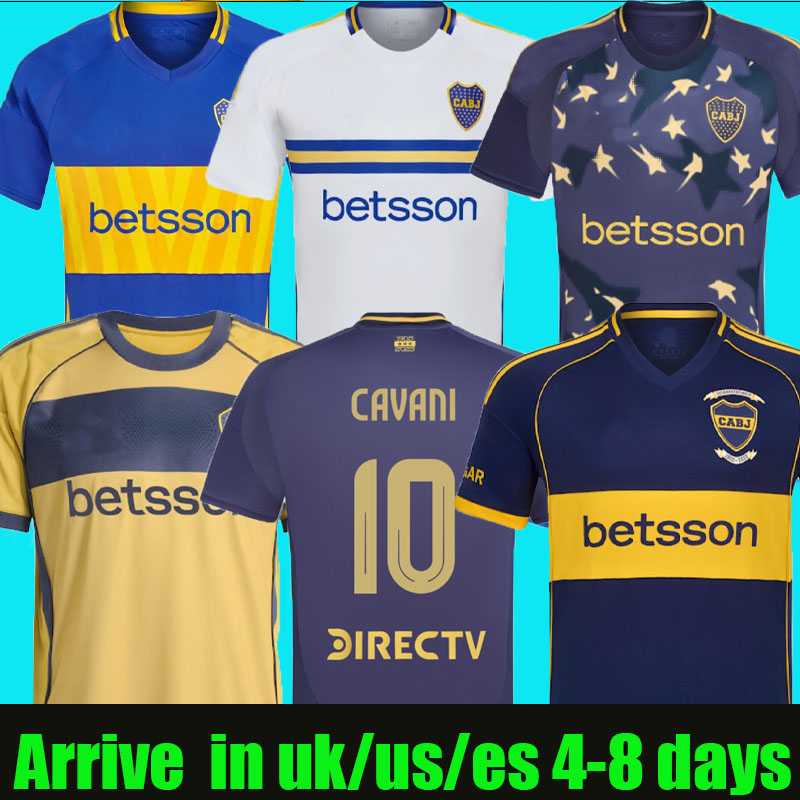 24 25 26 boca juniors soccer jerseys 120th Anniversary CAVANI home away 2025 2026 Camisetas M.MERENTIEL ZENON GIMENEZ GIMENEZ MARCOS football shirt men kids kit