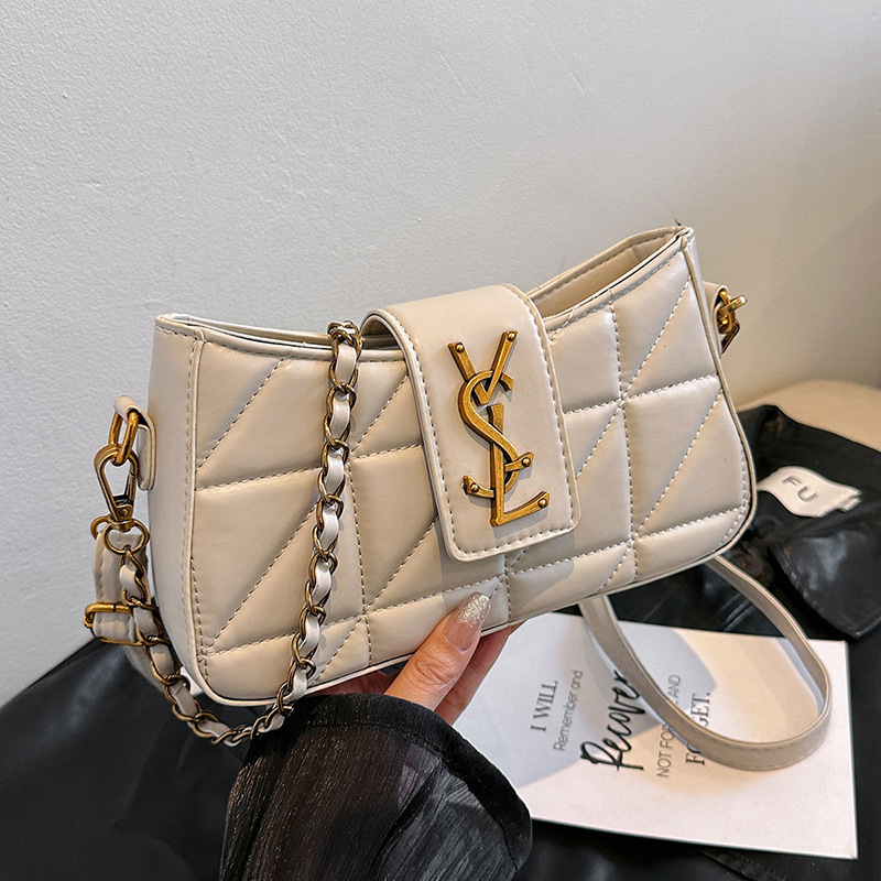 Designer bags: New fashionable, high-end, versatile women's chain bags, niche single-shoulder crossbody bags, small square underarm bags, free sh
